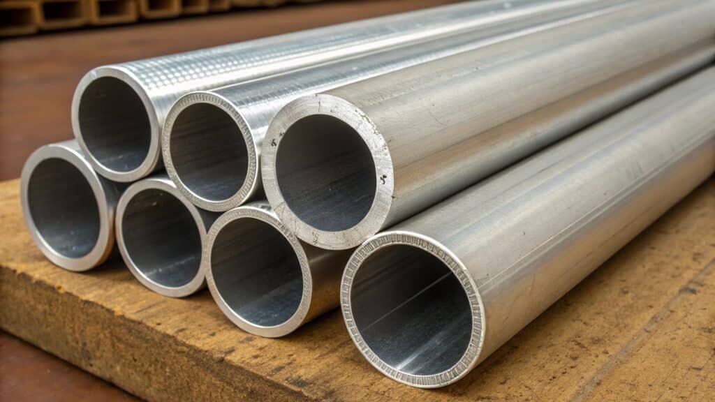 Diagram showing OD, ID, and wall thickness of an aluminum tube